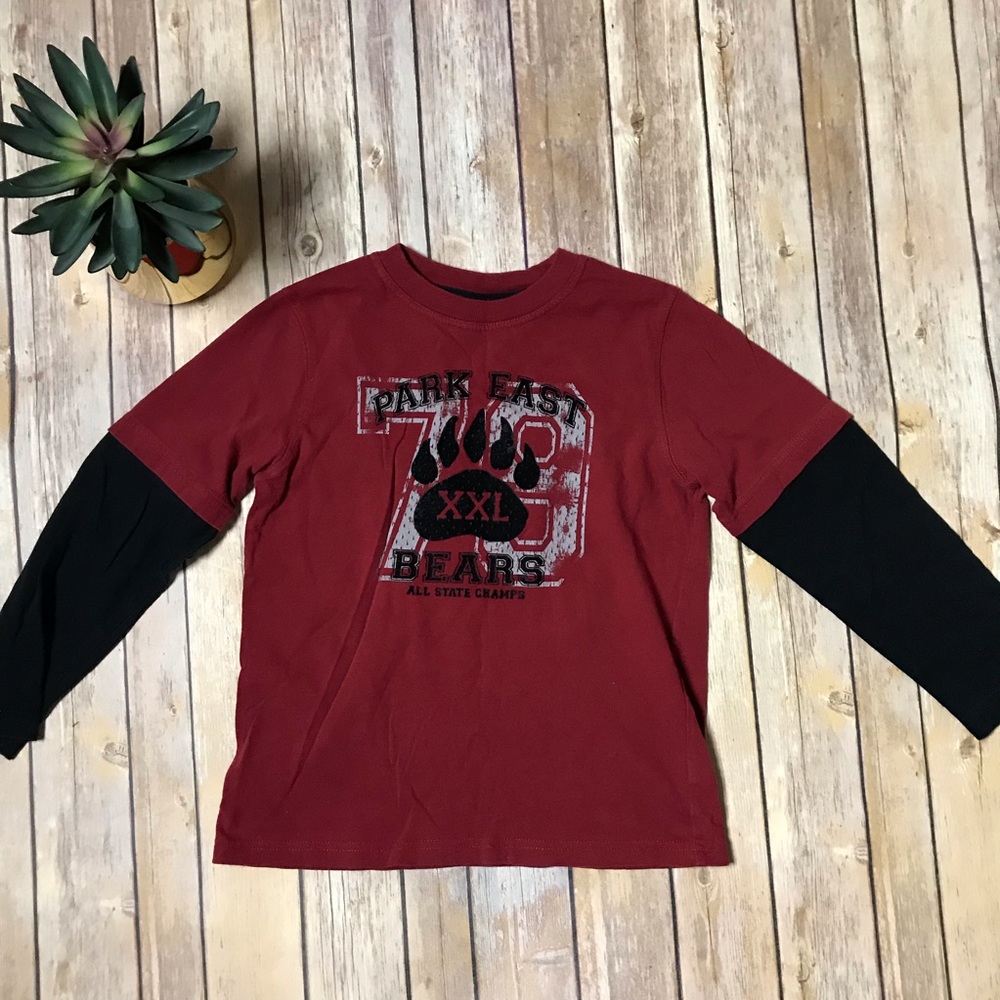 Jumping Beans-Red & Black T-Shirt size 7